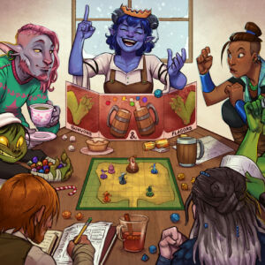 Fan art for the 2018 Christmas gallery of Critical Role