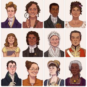 Connection cards for Storybrewers' Good Society RPG