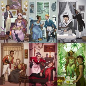 Covers for Storybrewer's Good Society RPG expansions