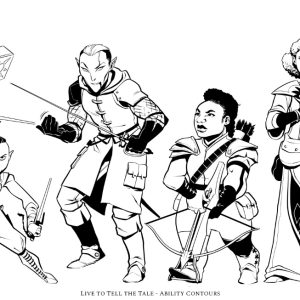 Interior illustrations for Keith Ammann's book "Live to Tell the Tale"