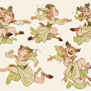 Doodles of Fearn from Critical Role