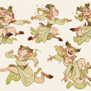 Doodles of Fearn from Critical Role