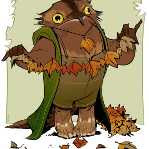 A Rufous Potoo Druid. Print available <a href="https://www.inprnt.com/gallery/avivor/rufous-potoo/" target="_blank">here</a>