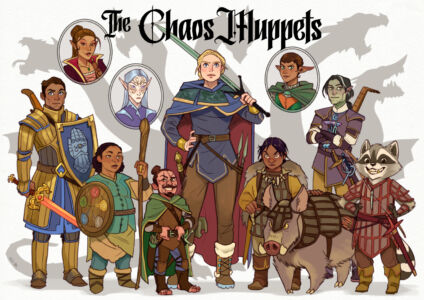 Sketchy lines group commission: The Chaos Muppets