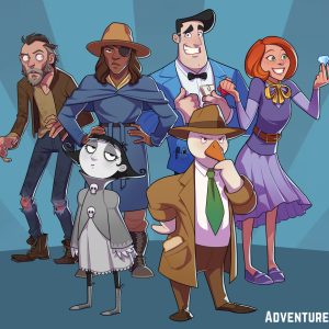 Character art for the AdventureX 2025 expo. Original characters owned by: owned by: Powerhoof, Grundislav Games, Robust Games, Julia Minimata, Common Colors, and Happy Broccoli Games.